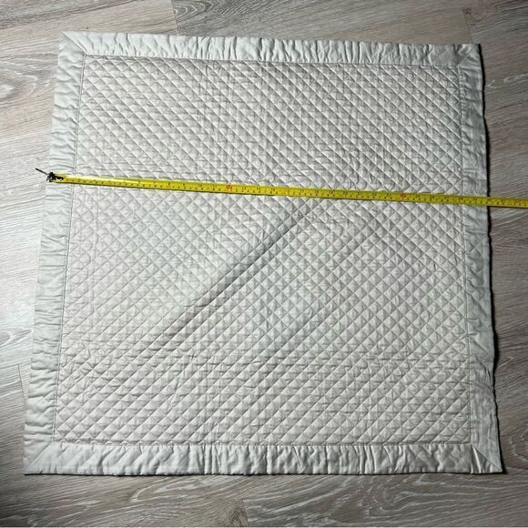 Ralph Lauren Light Beige Sand Quilted Cotton Sateen Square 30 x 30 extra large - Picture 1 of 6